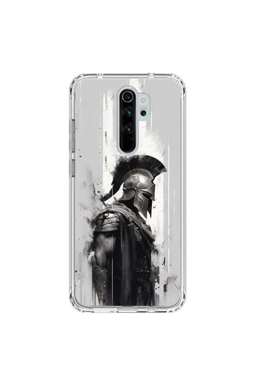 Xiaomi Redmi Note 8 Pro Uyumlu Şeffaf Kılıf Spartan 2 Tasarımlı