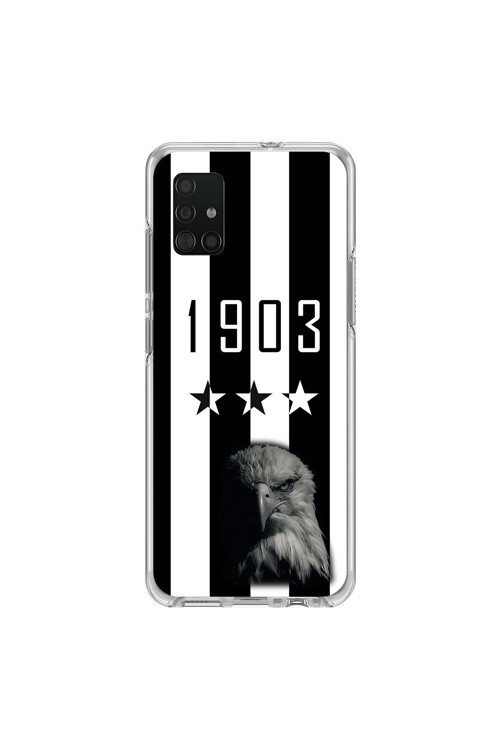 Samsung Galaxy A71 Uyumlu Şeffaf Kılıf 1903 Kartal Tasarımlı
