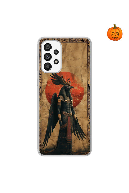Samsung Galaxy A73 Uyumlu Şeffaf Kılıf Antik Mısır 7 Tasarımlı