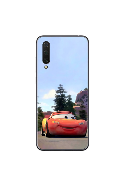 Xiaomi Mi 9 Lite Uyumlu Şeffaf Kılıf Couple Mcqueen 1 Tasarımlı
