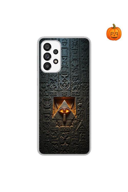 Samsung Galaxy A73 Uyumlu Şeffaf Kılıf Antik Mısır 4 Tasarımlı