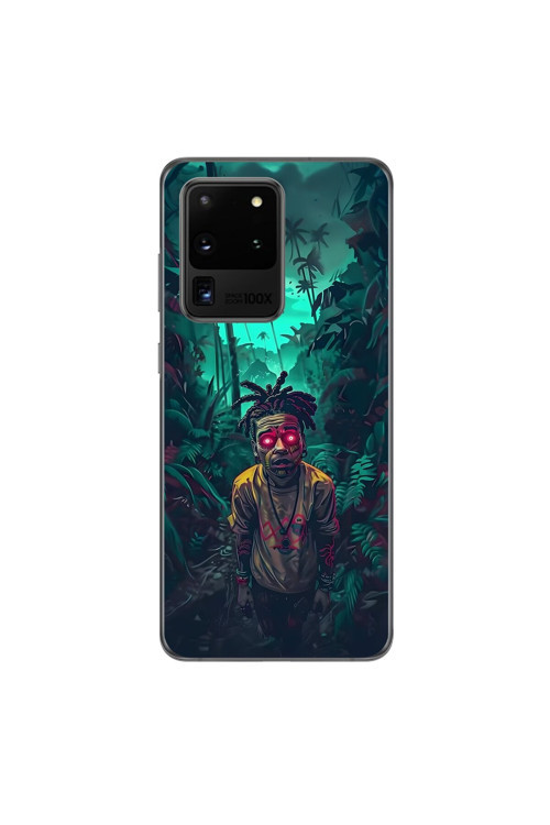 Samsung Galaxy S20 Ultra Uyumlu Şeffaf Kılıf Aesthetic 7 Tasarımlı