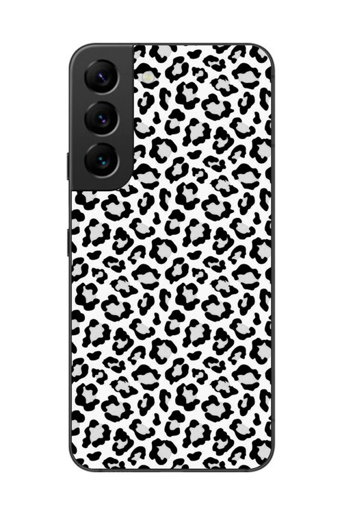 Samsung Galaxy S22 Uyumlu Şeffaf Kılıf Leopar Tasarımlı 2