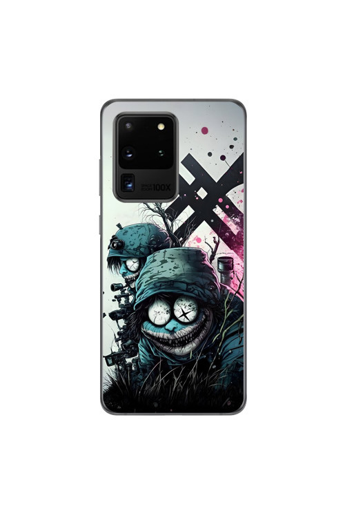 Samsung Galaxy S20 Ultra Uyumlu Şeffaf Kılıf Aesthetic 6 Tasarımlı