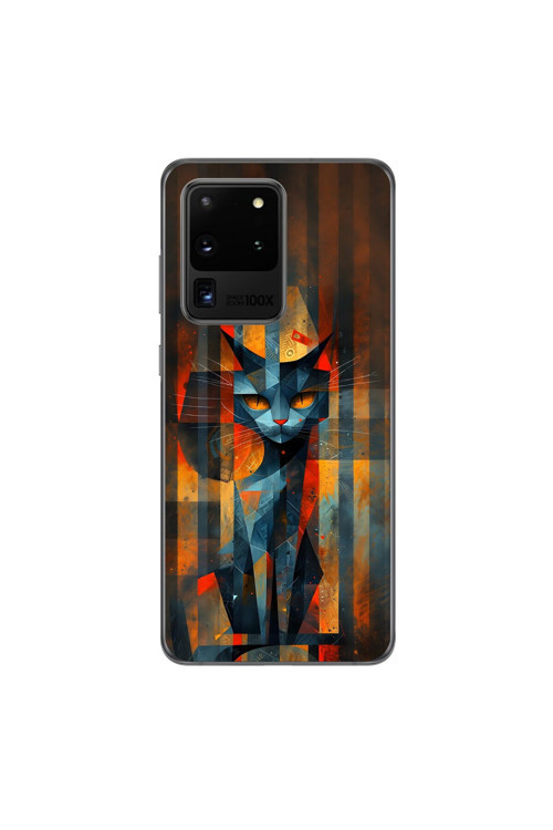 Samsung Galaxy S20 Ultra Uyumlu Şeffaf Kılıf Aesthetic 2 Tasarımlı
