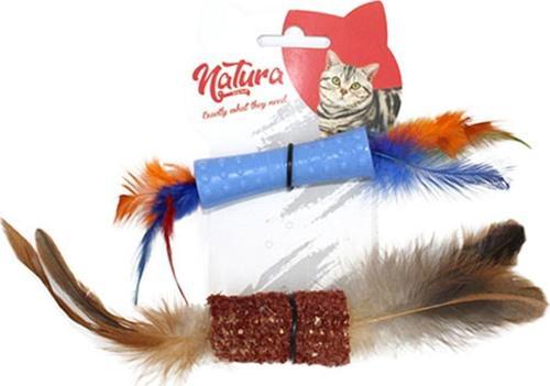 Natura Plastik ve Koçan İkili Diş Kaşıma Kedi Oyuncak