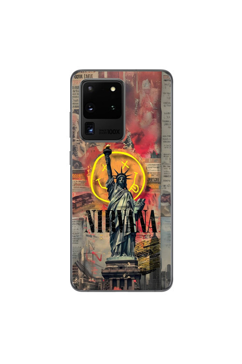 Samsung Galaxy S20 Ultra Uyumlu Şeffaf Kılıf Aesthetic 3 Tasarımlı