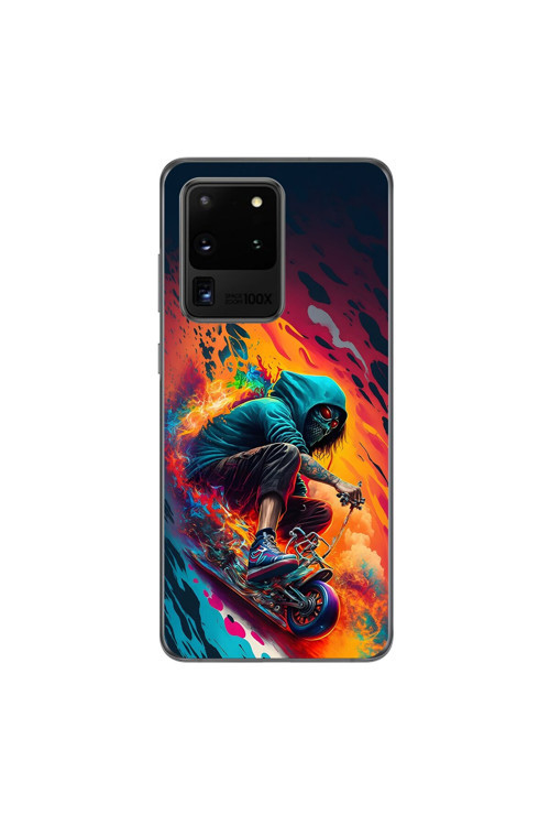 Samsung Galaxy S20 Ultra Uyumlu Şeffaf Kılıf Aesthetic 5 Tasarımlı