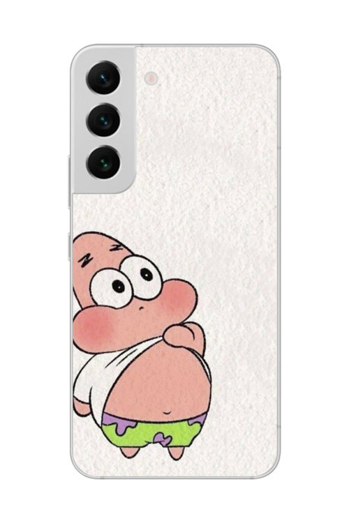 Samsung Galaxy S22+ Uyumlu Şeffaf Kılıf Patrick Mini Tasarımlı