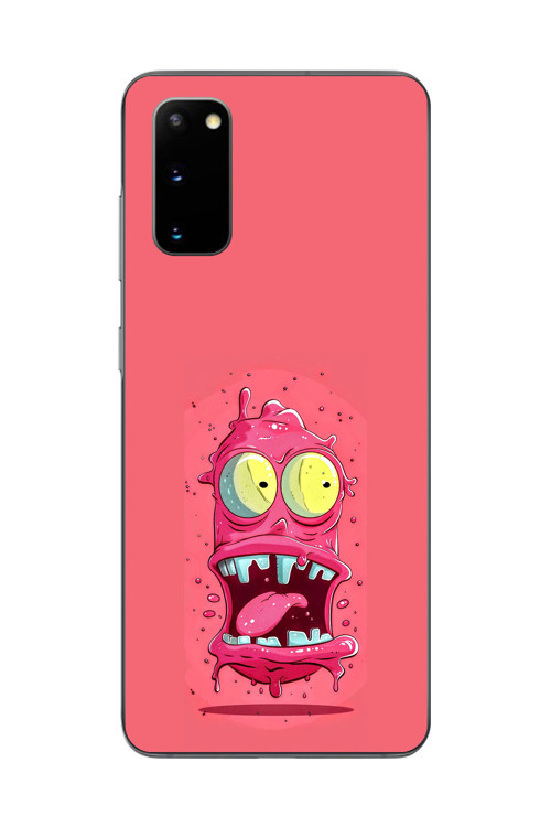 Samsung Galaxy S20 Uyumlu Şeffaf Kılıf Virüs Tasarımlı 1