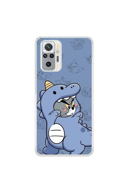 Xiaomi Redmi Note 10 Pro Uyumlu Şeffaf Kılıf Couple Tom 1 Tasarımlı