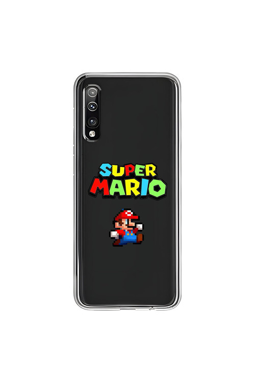Samsung Galaxy A50 Uyumlu Şeffaf Kılıf 2 Mario Tasarımlı