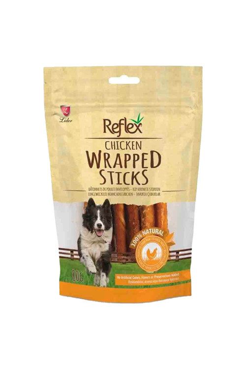 Wrapped Sticks Tavuklu Köpek Ödül Çubukları 80 Gr