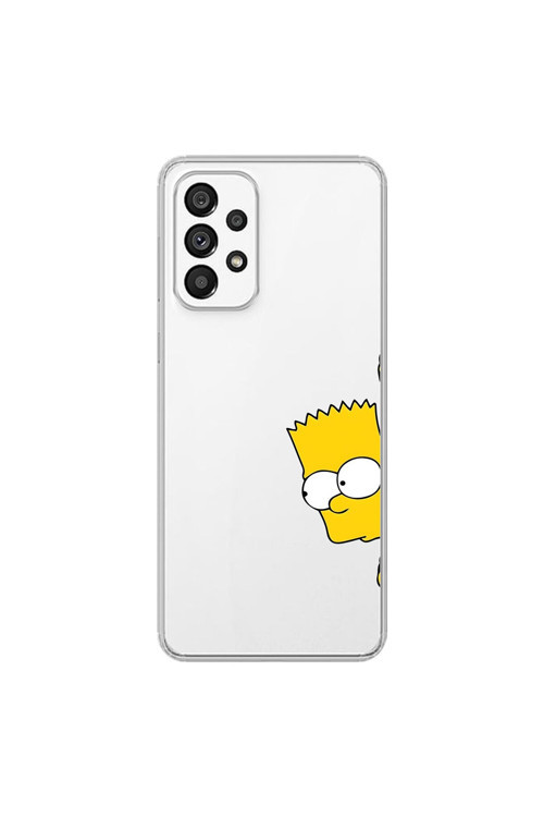 Samsung Galaxy A73 Uyumlu Şeffaf Kılıf Cartoon 16 Tasarımlı