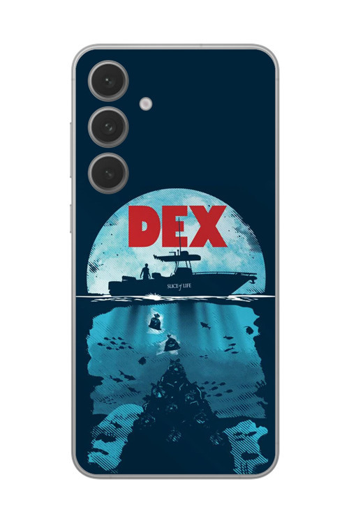 Samsung Galaxy S24+ Uyumlu Şeffaf Kılıf Dexter Tasarımlı