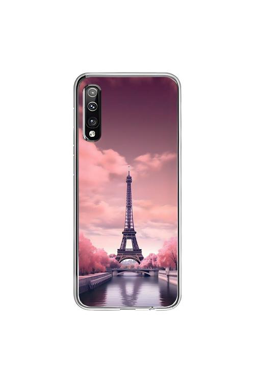 Samsung Galaxy A50 Uyumlu Şeffaf Kılıf Paris 3 Tasarımlı