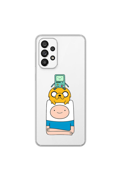 Samsung Galaxy A73 Uyumlu Şeffaf Kılıf Cartoon 1 Tasarımlı
