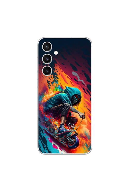 Samsung Galaxy S23 Fe Uyumlu Şeffaf Kılıf Aesthetic 5 Tasarımlı