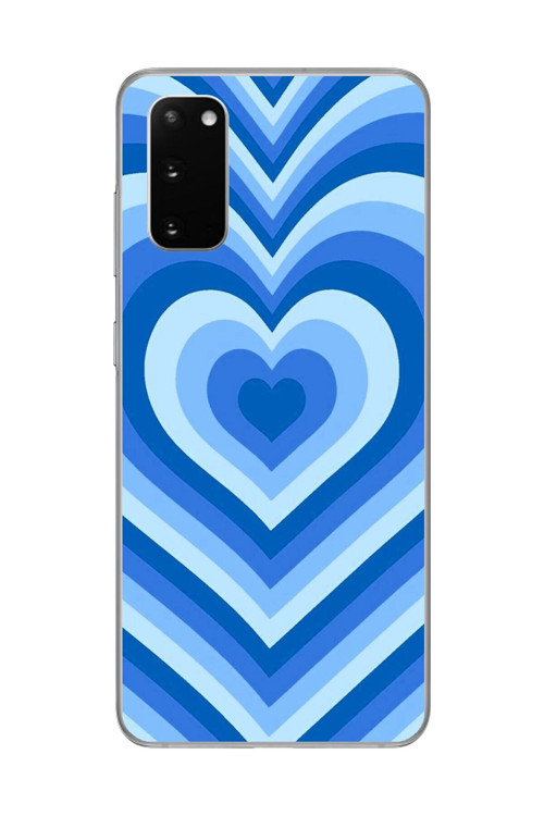 Galaxy S20+ Uyumlu Şeffaf Kılıf Kalp 4 Tasarımlı
