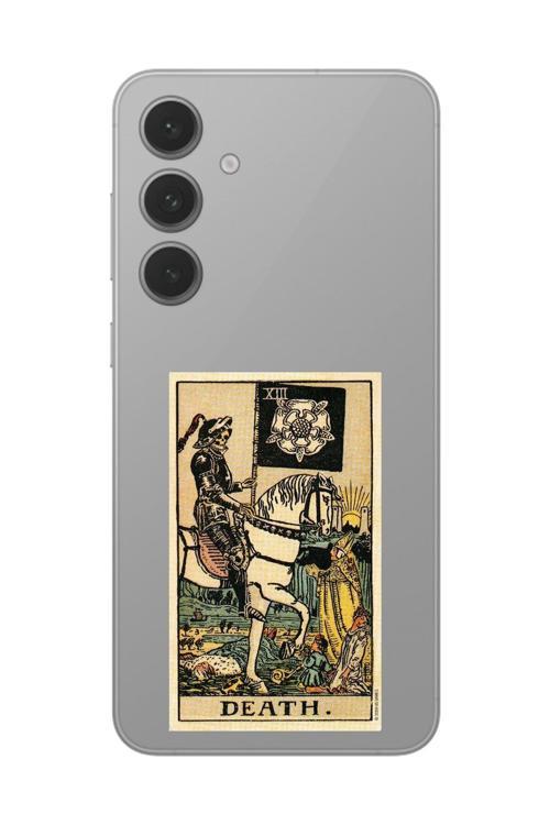 Samsung Galaxy S24 Uyumlu Şeffaf Kılıf Death Tasarımlı