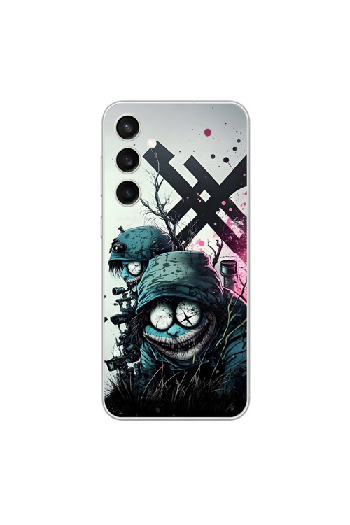 Samsung Galaxy S23 Fe Uyumlu Şeffaf Kılıf Aesthetic 6 Tasarımlı