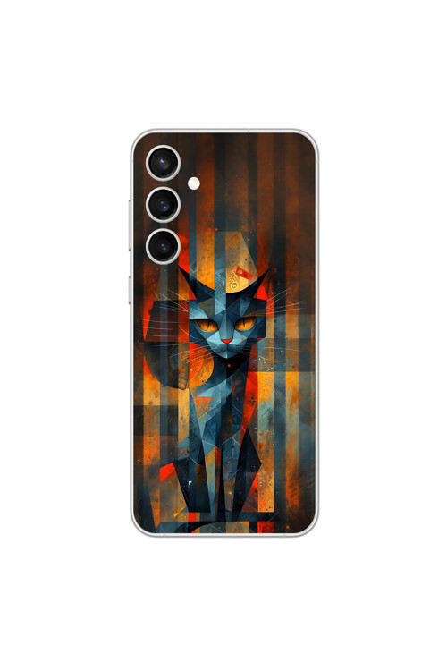 Samsung Galaxy S23 Fe Uyumlu Şeffaf Kılıf Aesthetic 2 Tasarımlı