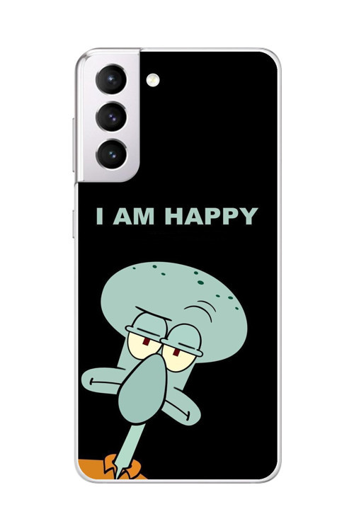 Samsung Galaxy S21 Uyumlu Şeffaf Kılıf Sponge Bob Tasarımlı 3