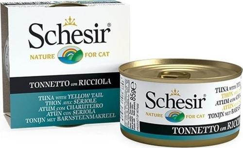Ton Balığı ve Sarı Kuyruk Balıklı Jöleli Kedi Konservesi 85 Gr