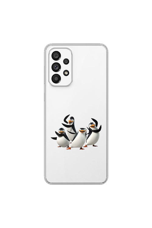 Samsung Galaxy A73 Uyumlu Şeffaf Kılıf Cartoon 8 Tasarımlı