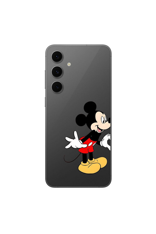 Samsung Galaxy S24 Fe Uyumlu Şeffaf Kılıf Couple Mickey 1 Tasarımlı