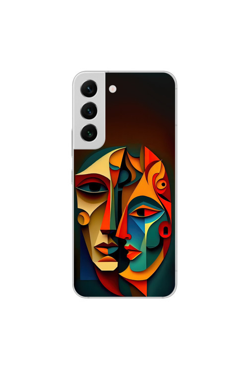 Samsung Galaxy S22Plus Uyumlu Şeffaf Kılıf Tablo 6 Tasarımlı