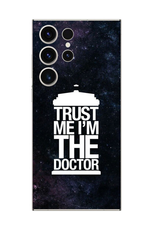 Samsung Galaxy S23 Ultra Uyumlu Şeffaf Kılıf Doctor Who Tasarımlı