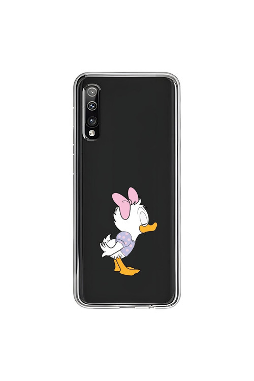 Samsung Galaxy A50 Uyumlu Şeffaf Kılıf Couple Ördek 1 Tasarımlı