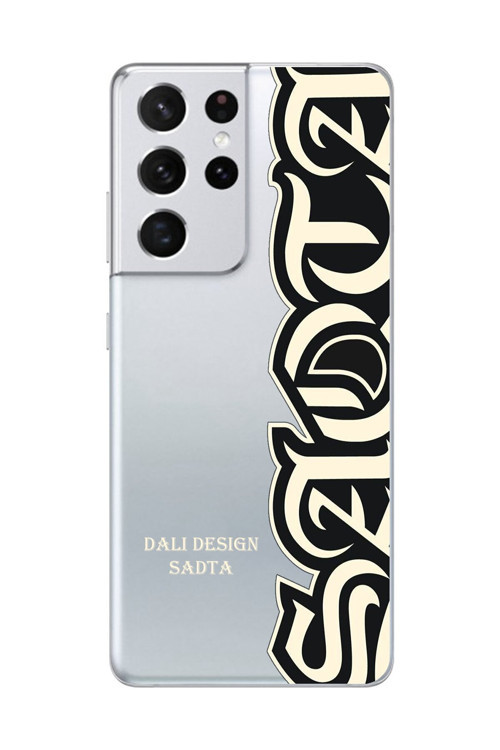 Samsung Galaxy S21 Ultra Uyumlu Şeffaf Kılıf Sadta 'Dali Design' Tasarımlı