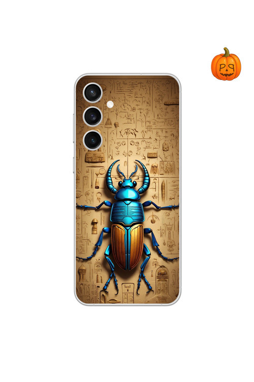 Samsung Galaxy S23 Fe Uyumlu Şeffaf Kılıf Antik Mısır 3 Tasarımlı