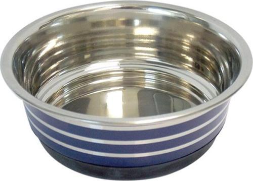 Renkli Kaymaz Tabanlı Çelik Kedi Köpek Mama Kabı 11 Cm 0,4 Lt