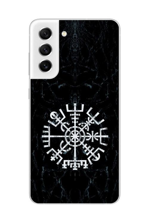 Samsung Galaxy S21 Fe Uyumlu Şeffaf Kılıf Nordic Viking 1 Tasarımlı