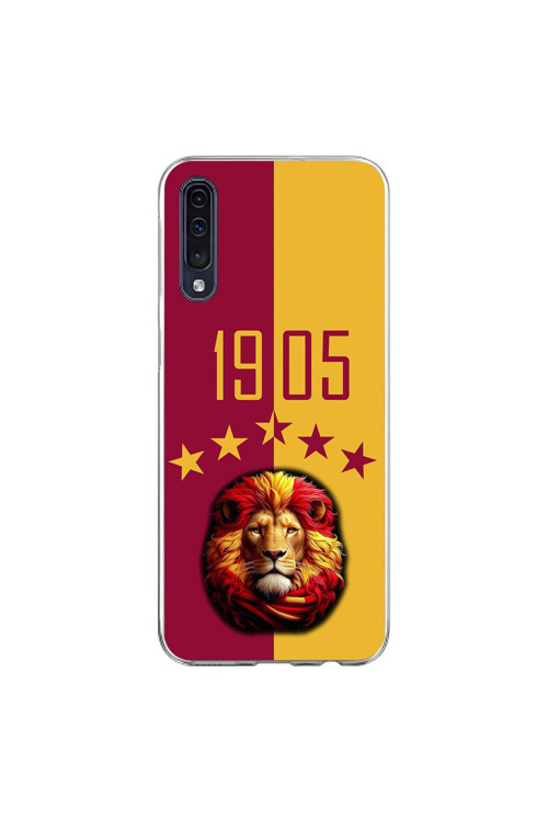 Samsung Galaxy A70 Uyumlu Şeffaf Kılıf 1905 Aslan Tasarımlı