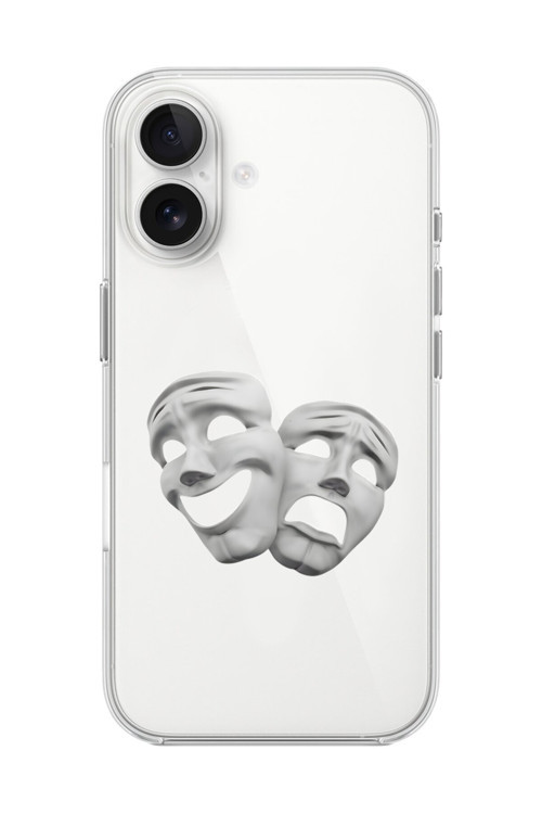İphone 16 Plus Uyumlu Şeffaf Kılıf Estetik Yüz 7 Tasarımlı
