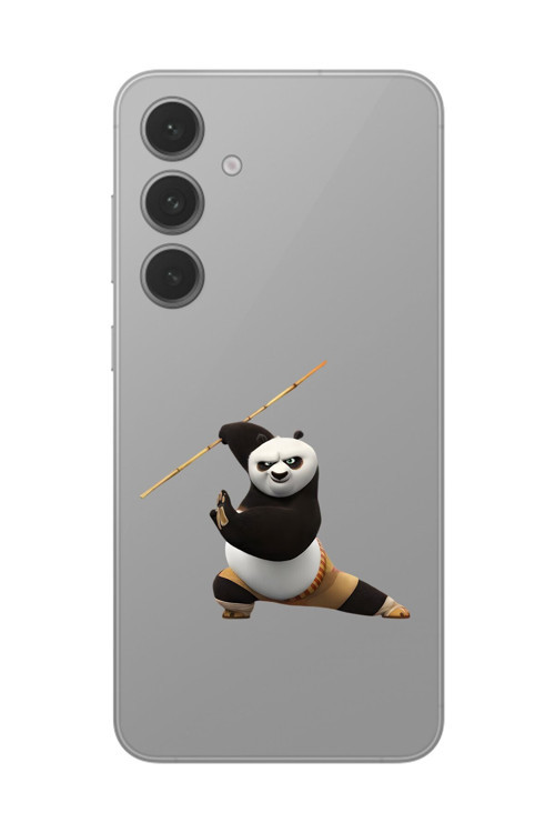 Galaxy S24 Uyumlu Şeffaf Kılıf Cartoon Kung Fu Po 7 Tasarımlı