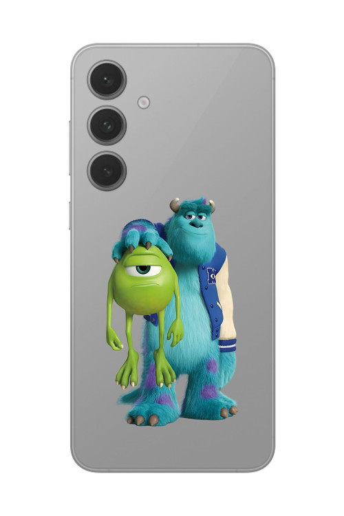 Samsung Galaxy S24 Uyumlu Şeffaf Kılıf Cartoon Sevimli Canavarlar 15 Tasarımlı
