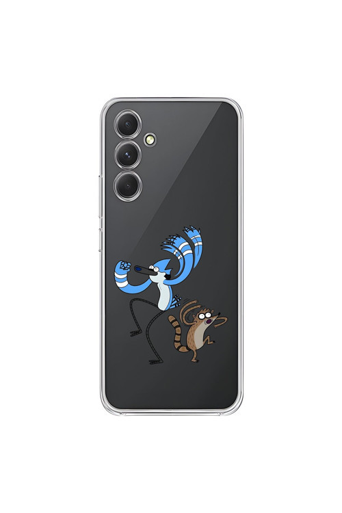Samsung Galaxy A54 Uyumlu Şeffaf Kılıf Cartoon 13 Tasarımlı