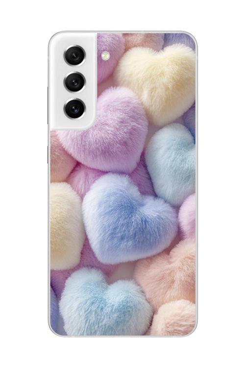 Samsung Galaxy S21 Fe Uyumlu Şeffaf Kılıf Peluş Tasarımlı