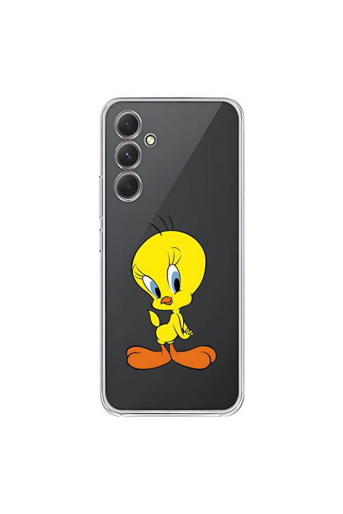 Samsung Galaxy A54 Uyumlu Şeffaf Kılıf Cartoon 17 Tasarımlı