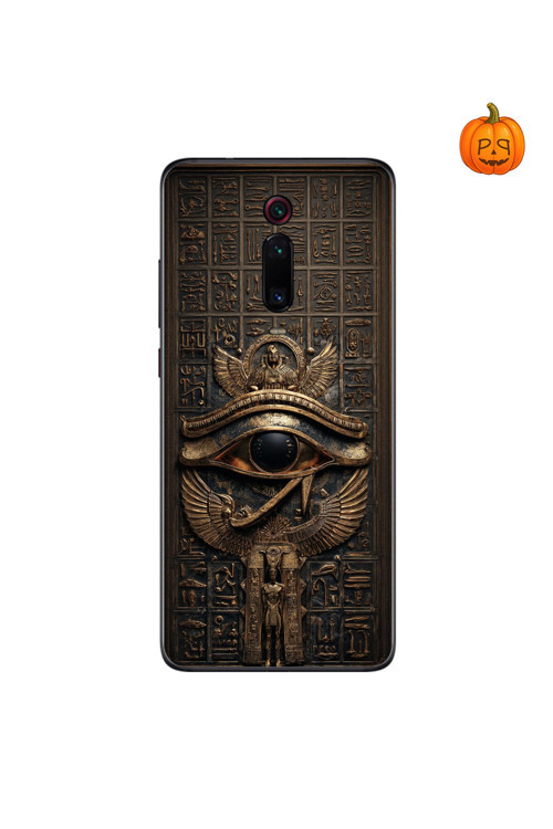 Xiaomi Mi 9T Uyumlu Şeffaf Kılıf Antik Mısır 2 Tasarımlı