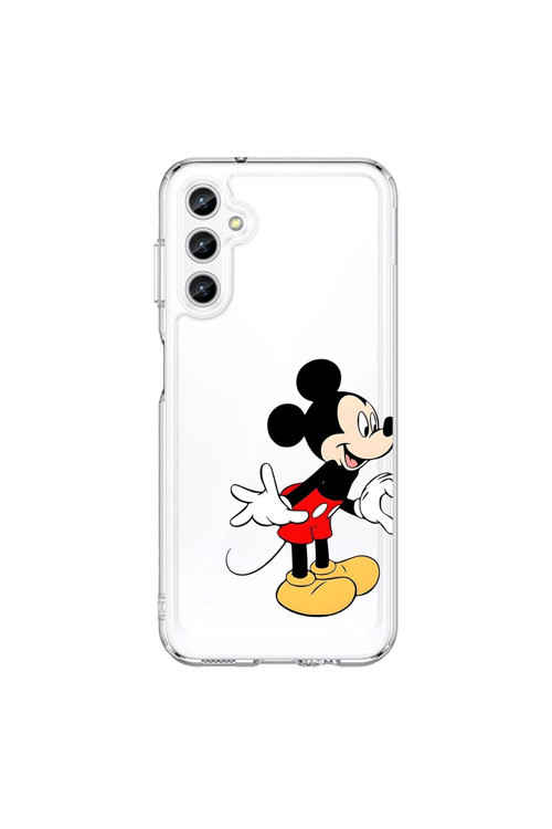 Samsung Galaxy A25 Uyumlu Şeffaf Kılıf Couple Mickey 1 Tasarımlı