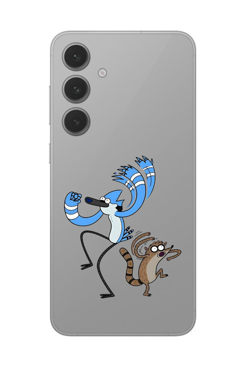 Samsung Galaxy S24 Uyumlu Şeffaf Kılıf Cartoon Sürekli Dizi 13 Tasarımlı