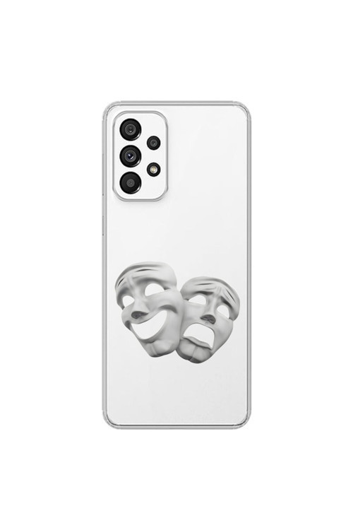 Samsung Galaxy A73 Uyumlu Şeffaf Kılıf Estetik Yüz 7 Tasarımlı