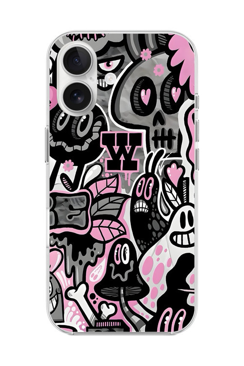 İphone 16 Plus Uyumlu Şeffaf Kılıf Graffiti 10 Tasarımlı