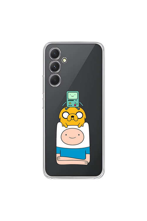 Samsung Galaxy A54 Uyumlu Şeffaf Kılıf Cartoon 1 Tasarımlı